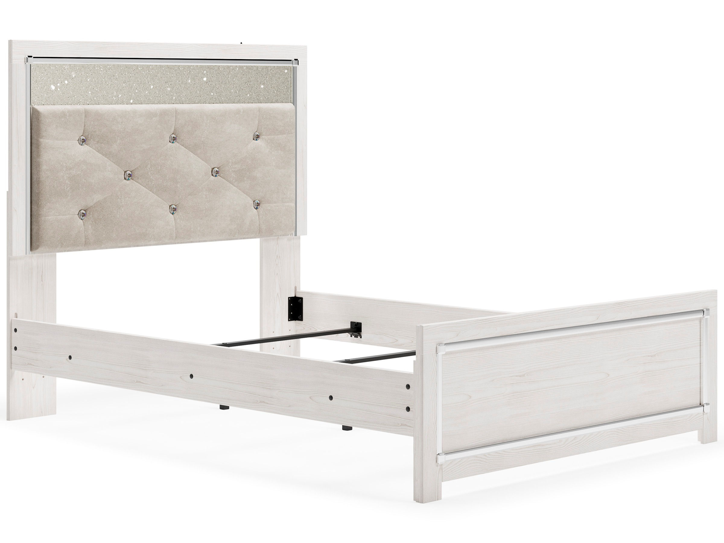 Ashley Furniture Altyra White Gray Full Upholster Panel Headboard