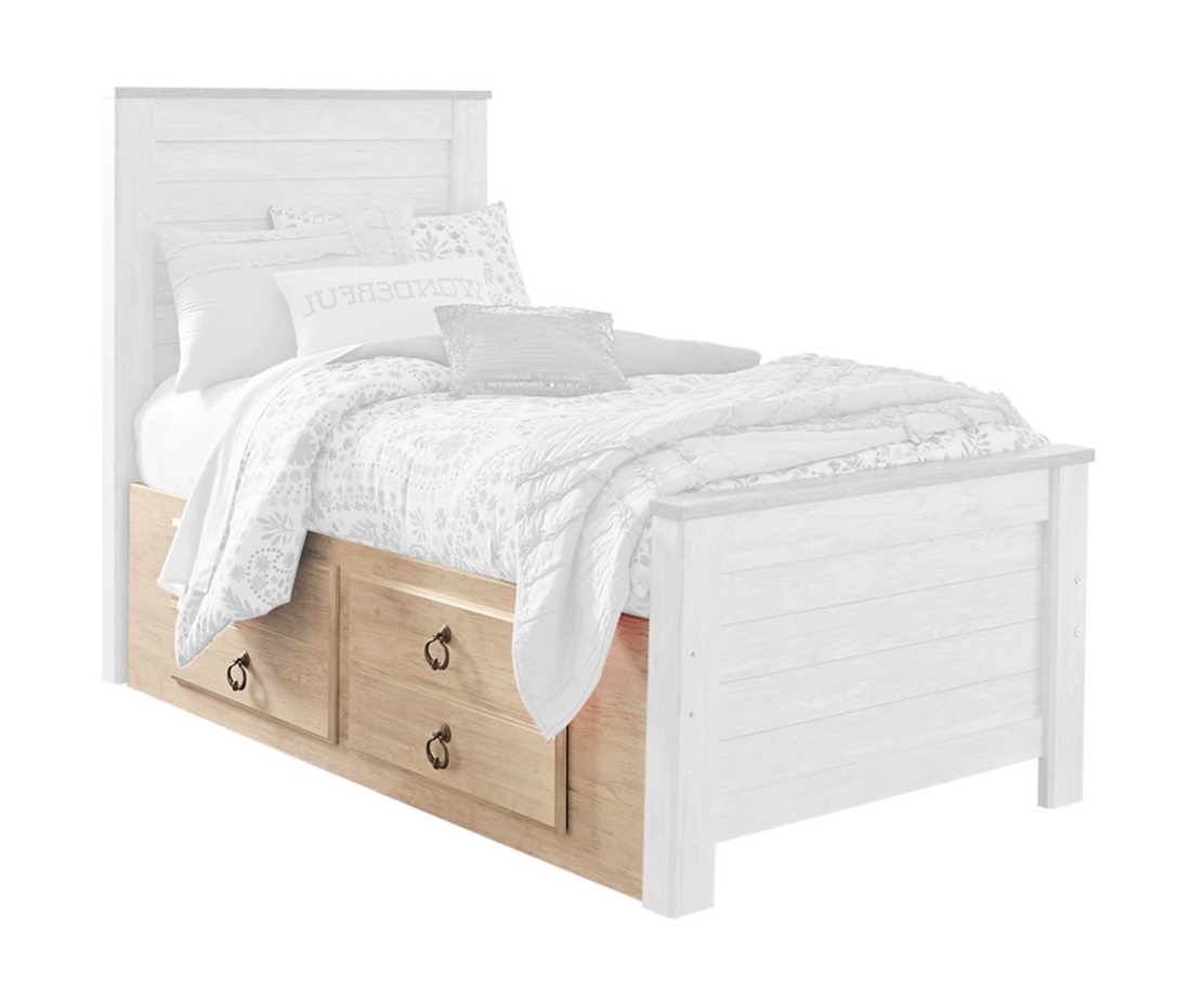 Under Bed Storage W/Side Rail
