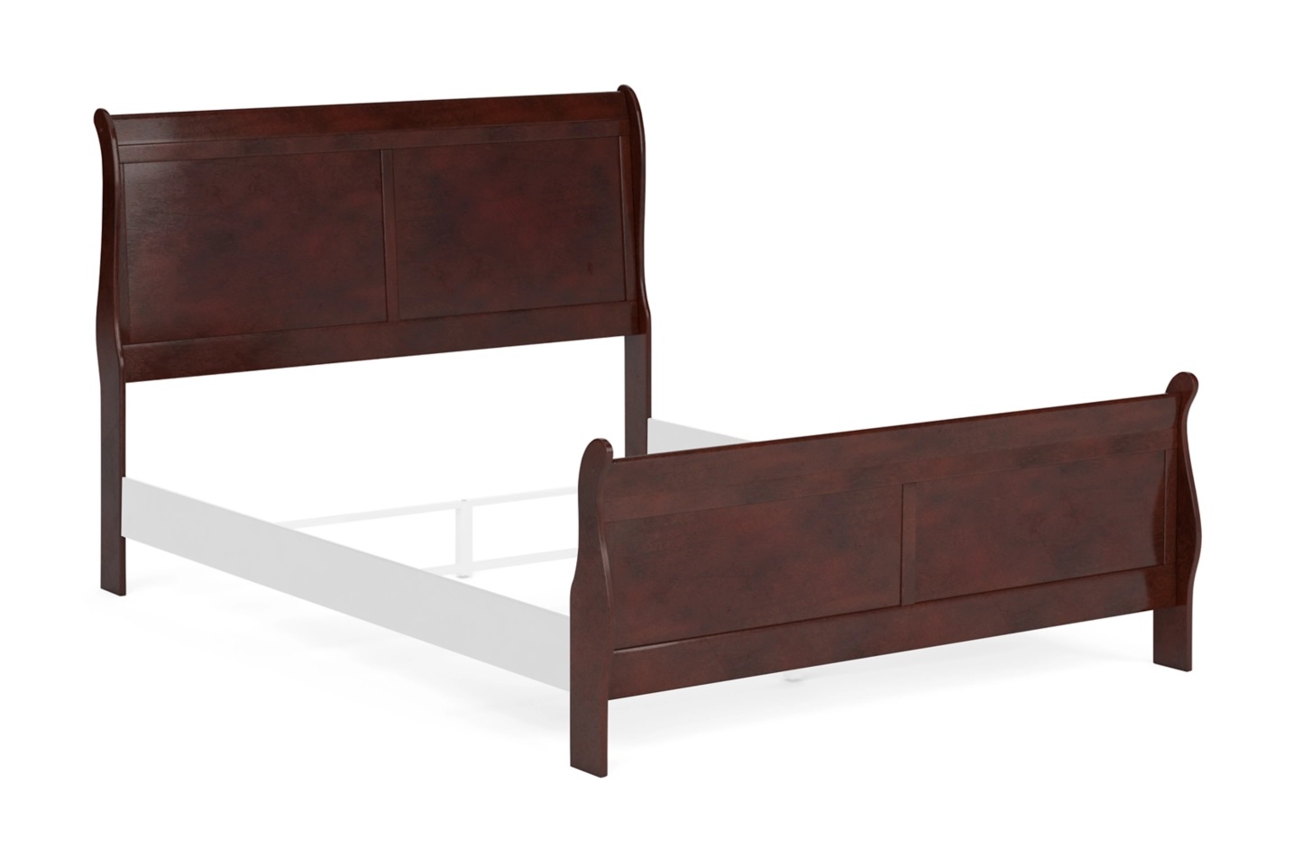 Queen Sleigh Hdbd/Ftbd
