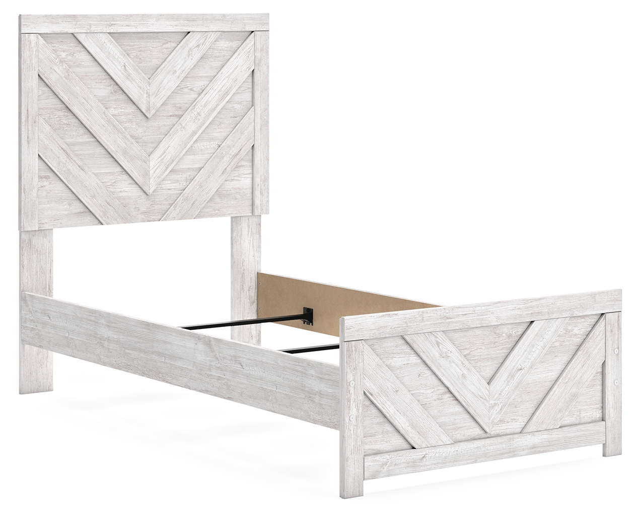 Ashley Furniture Cayboni Whitewash Twin Panel Bed