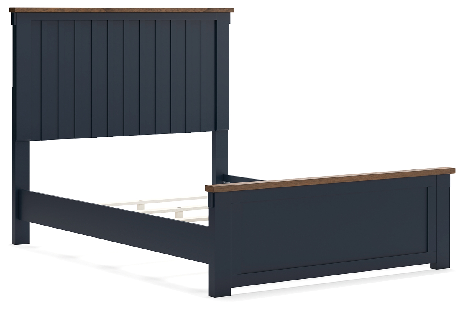 Ashley Furniture Landocken Brown Blue Full Panel Bed
