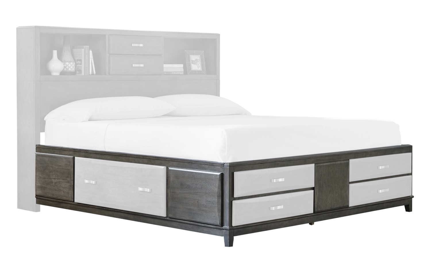 California King Storage Rails and Footboard