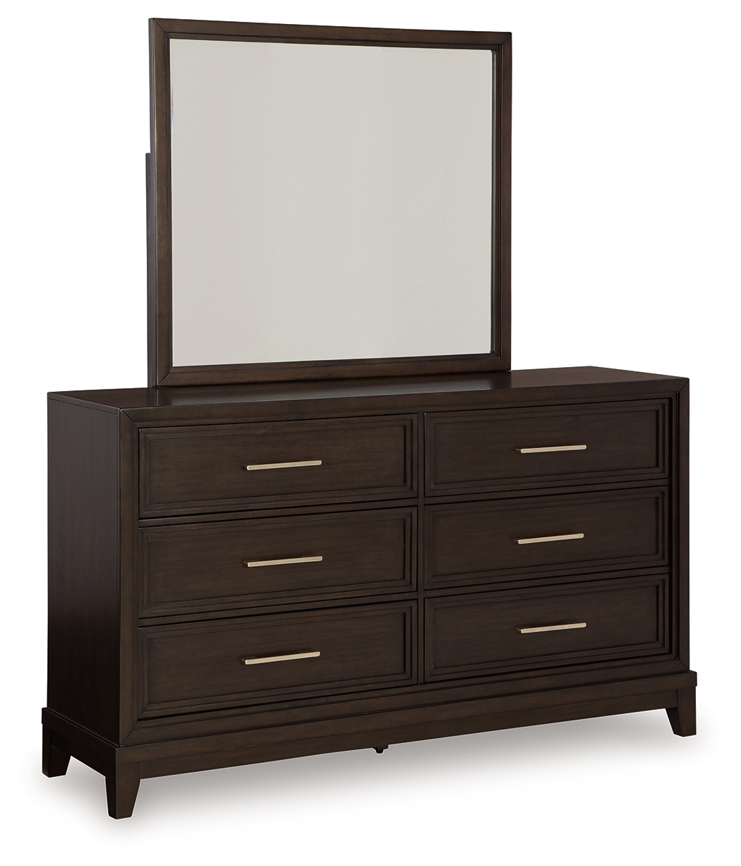 Ashley Furniture Neymorton Dark Grayish Brown Dresser And Mirror