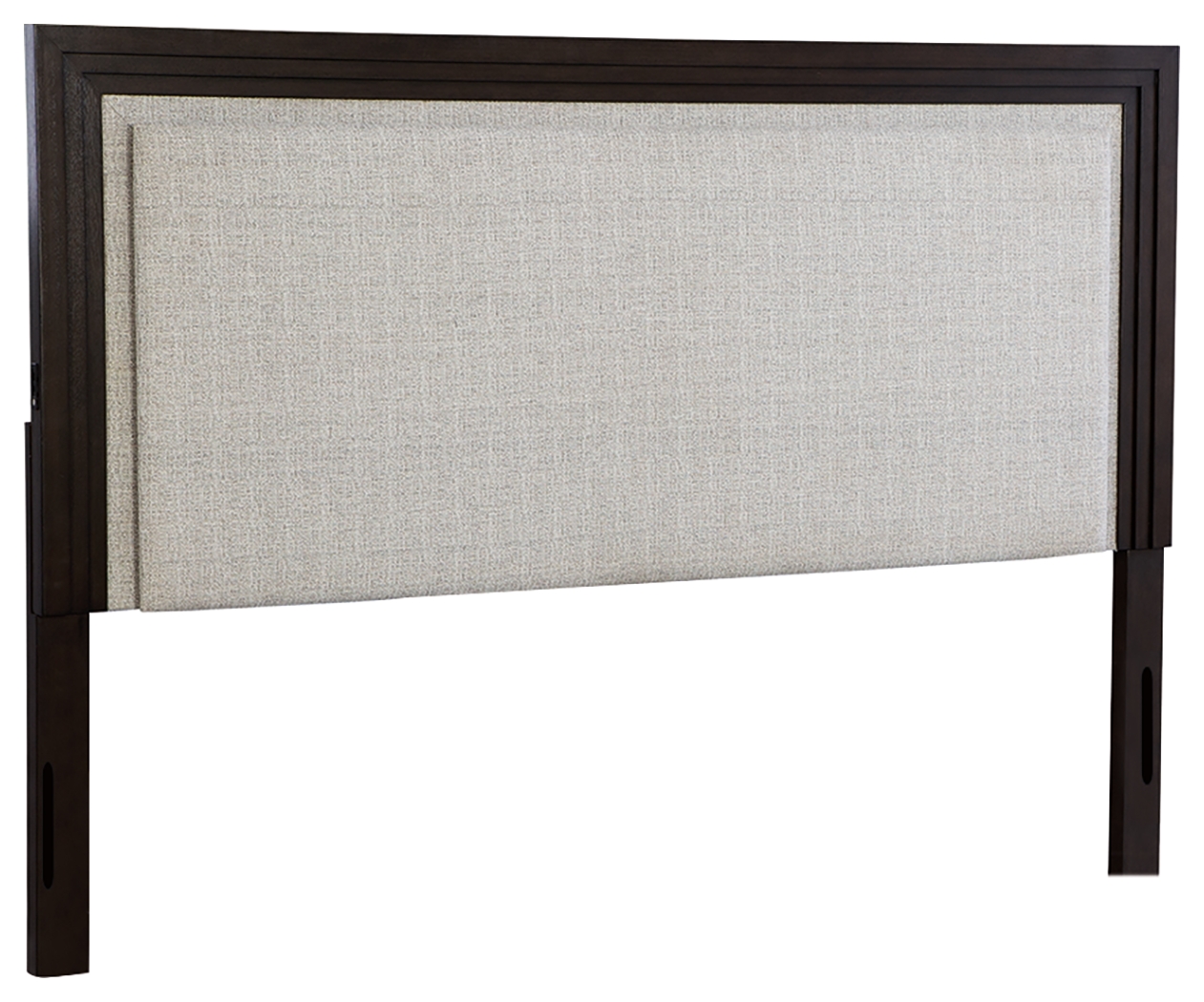 Ashley Furniture Neymorton Light Gray Brown Queen Upholstered Panel Headboa...