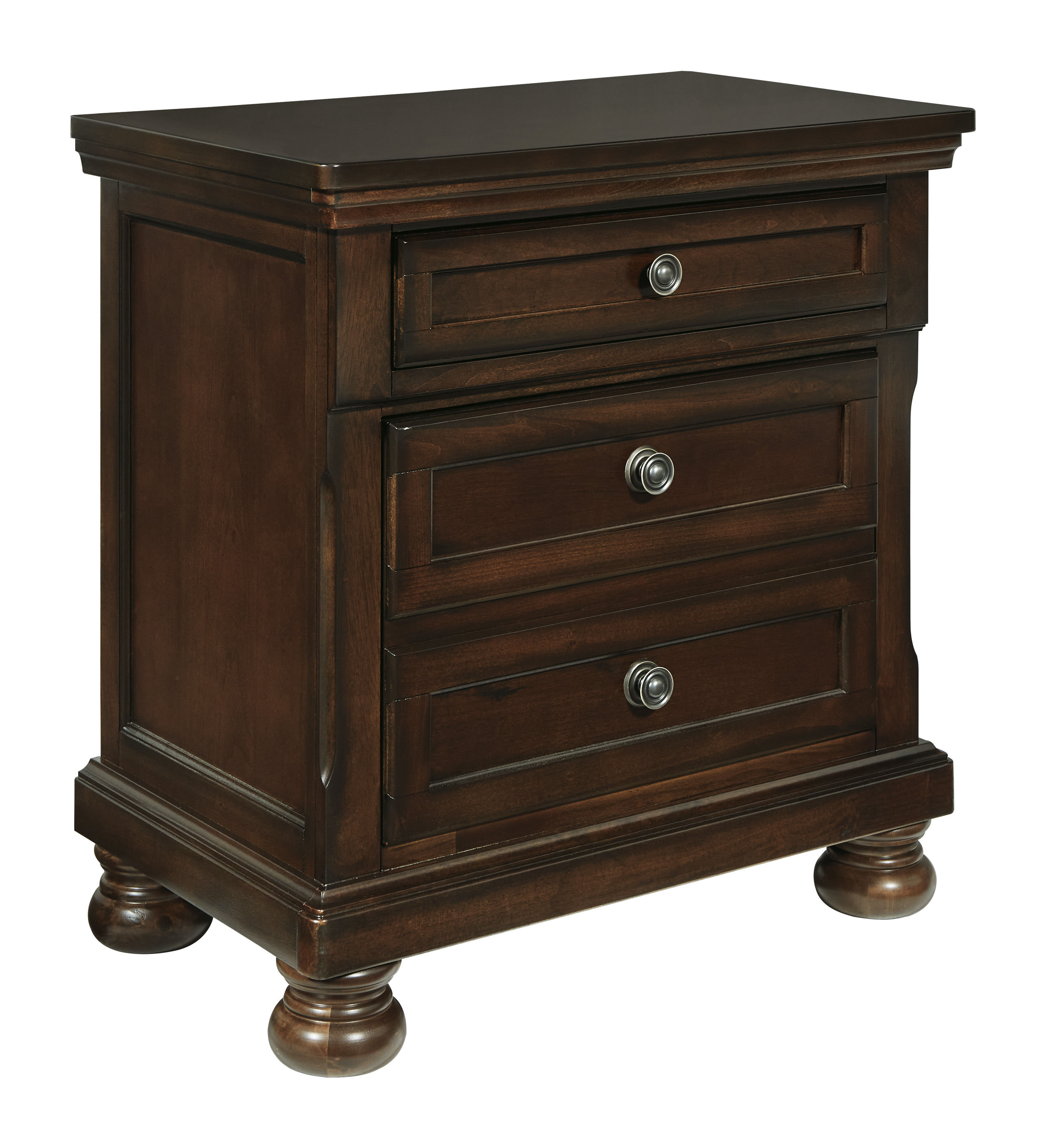 Ashley Furniture Porter Rustic Brown Two Drawer Night Stand