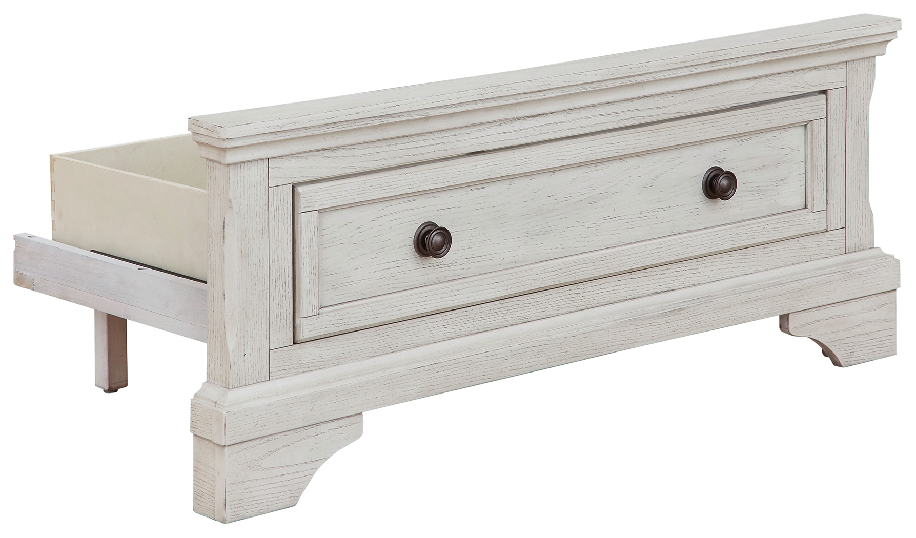 Twin Storage Footboard with Roll Slats