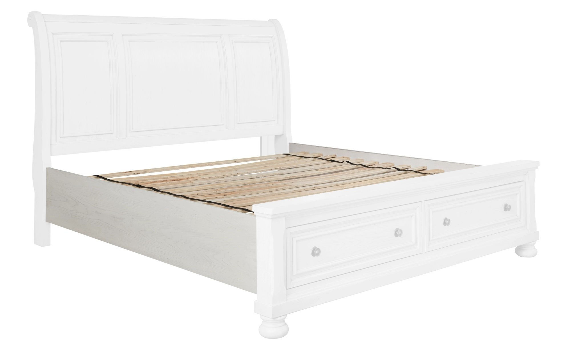 Queen Rails with Roll Slats