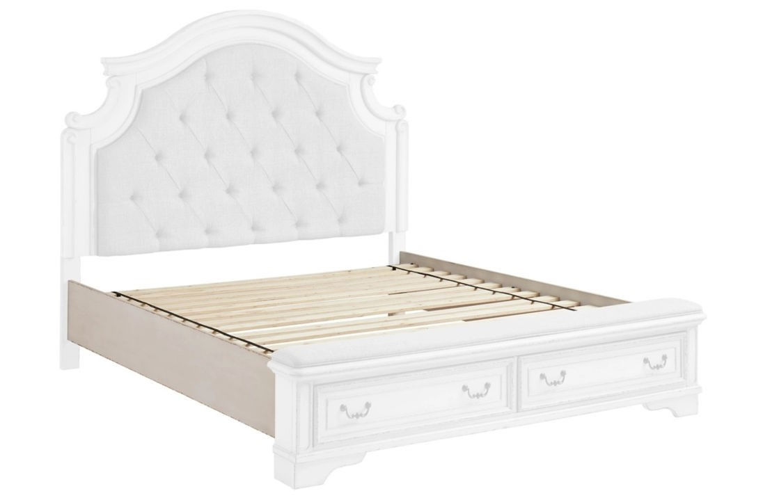 Queen Panel Rails w/Roll Slats
