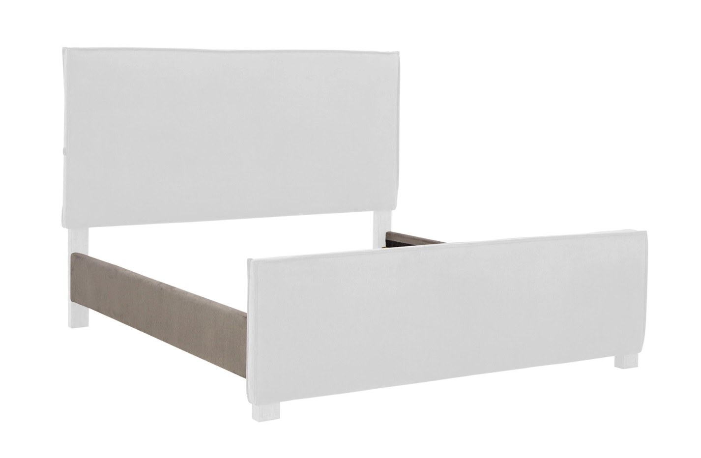 King Upholstered Panel Rails