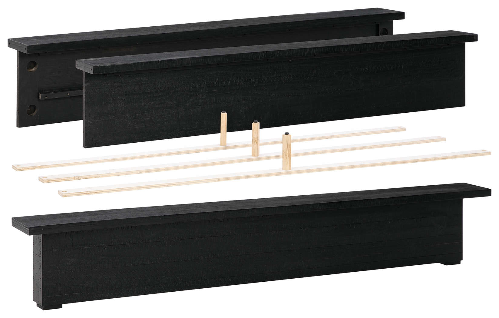 King Panel Footboard w/Rails