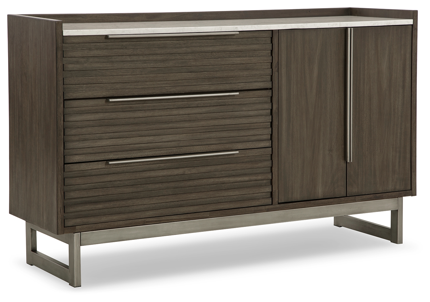 Ashley Furniture Arkenton Grayish Brown White Dresser