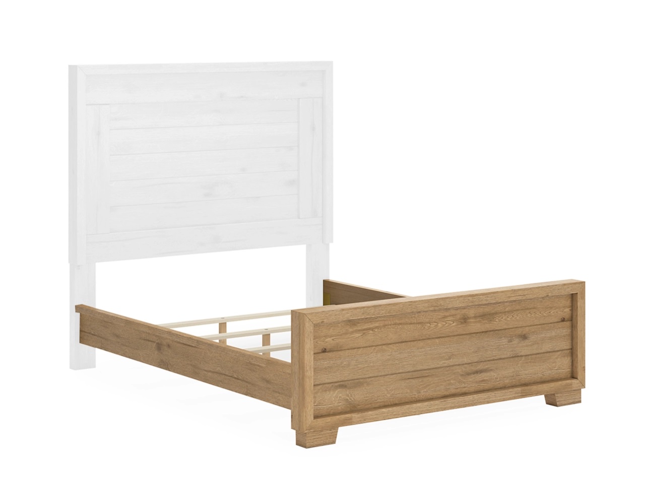 Queen Panel Footboard w/Rails