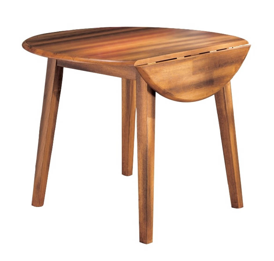 Ashley Furniture Berringer Rustic Brown Drop Leaf Dining Table