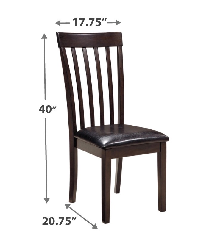 2 Ashley Furniture Hammis Dark Brown Upholstered Side Chairs