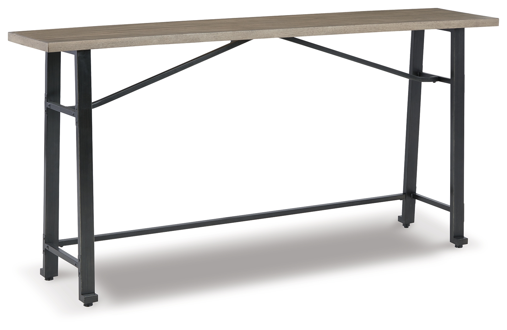 Ashley Furniture Lesterton Light Brown Black Long Counter Table