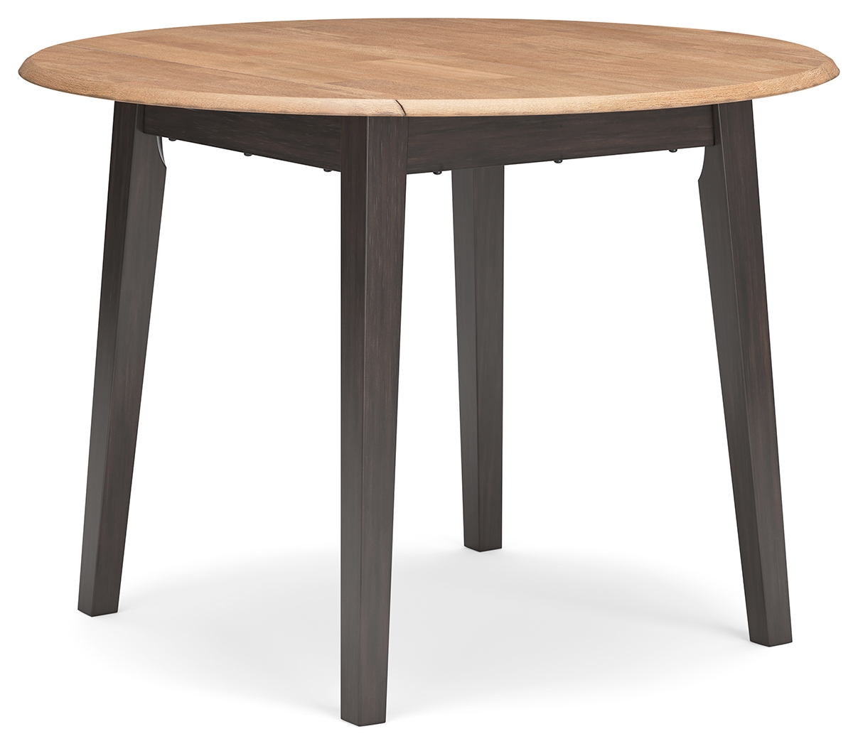 Ashley Furniture Gesthaven Natural Brown Round Drop Leaf Dining Table