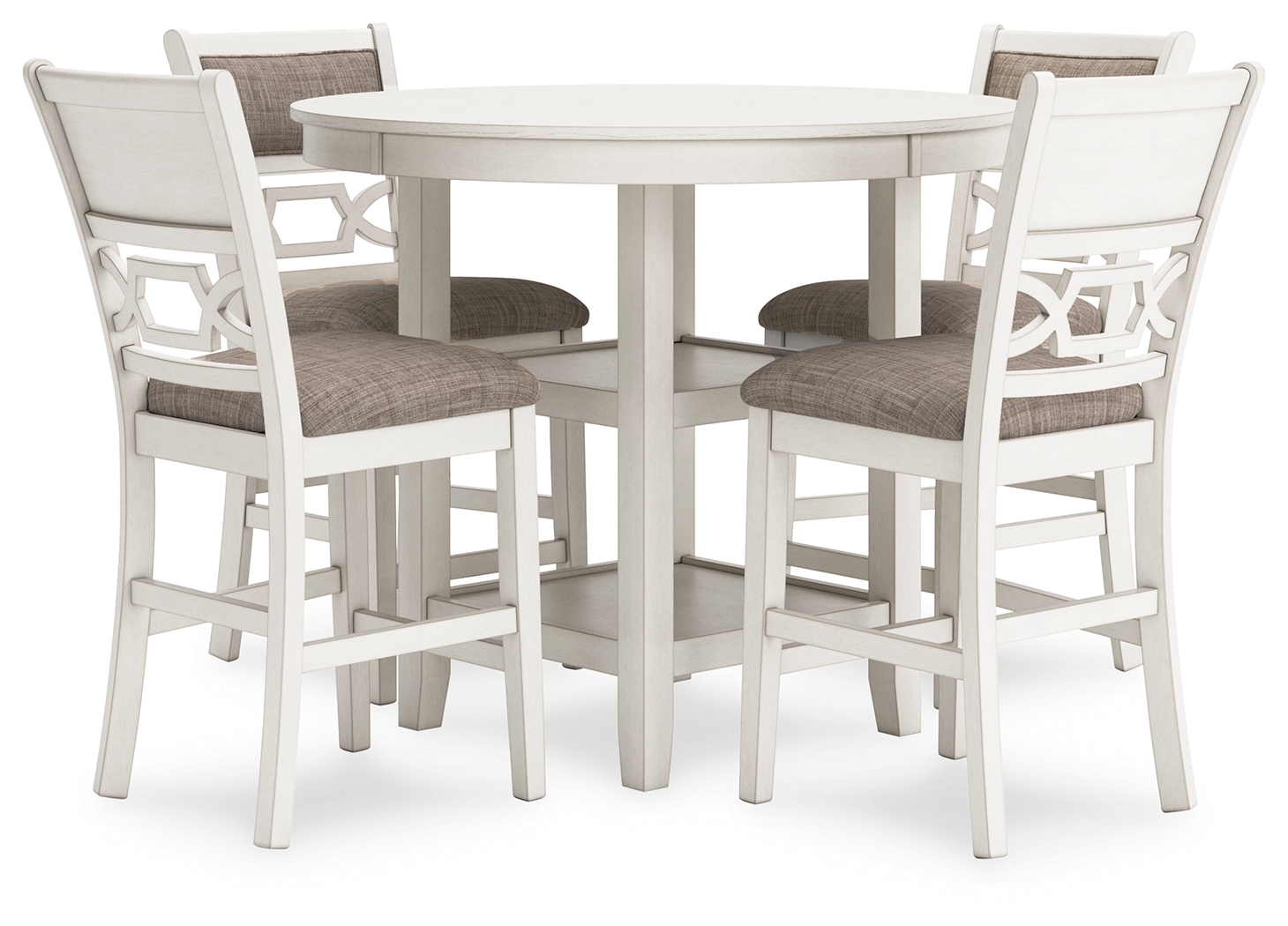 Ashley Furniture Erinberg Antique White 5pc Counter Height Set