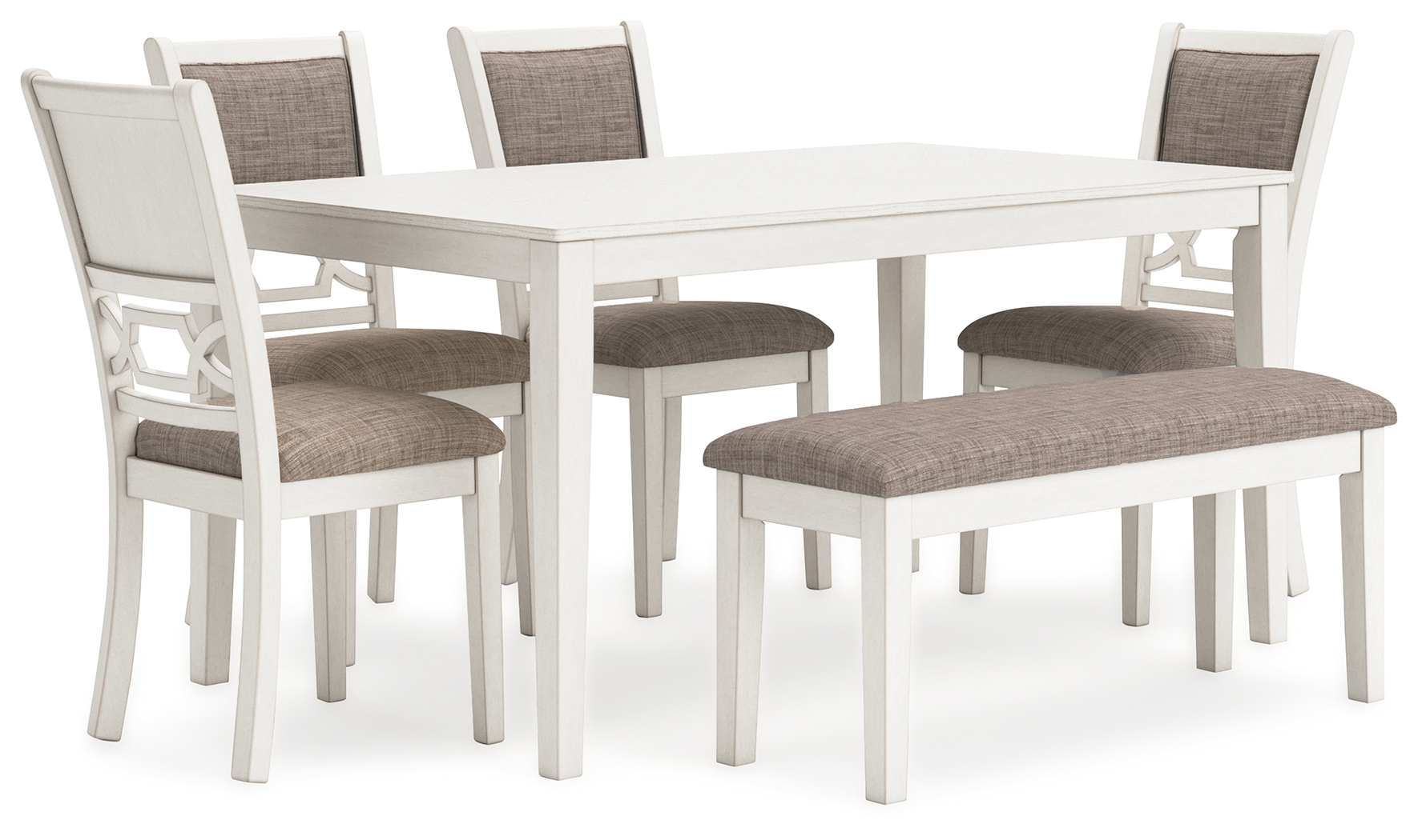 Ashley Furniture Erinberg Antique White 6pc Dining Set