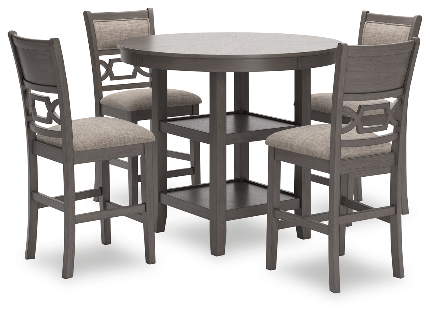 Ashley Furniture Wrenning Gray 5pc Counter Height Set