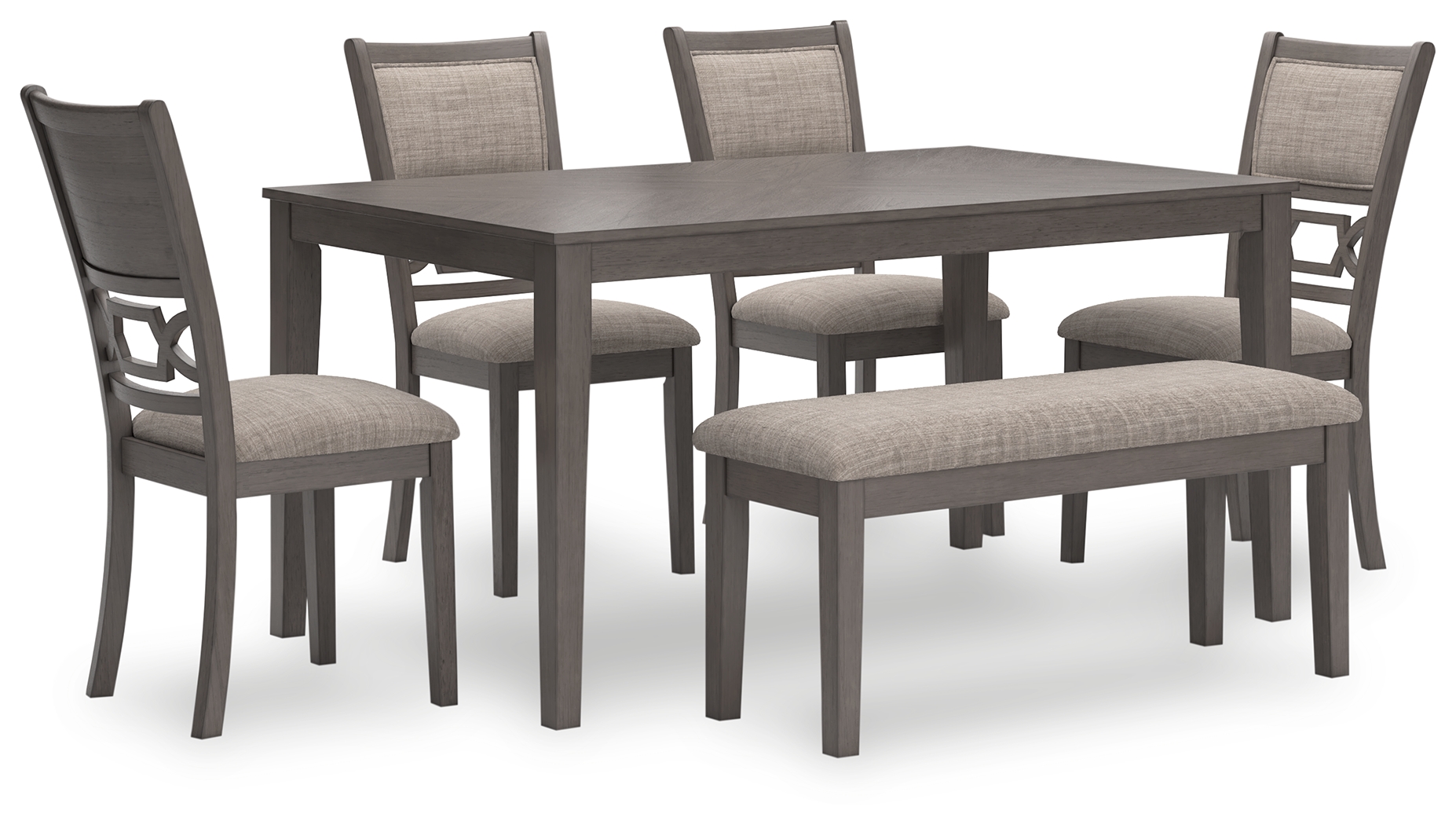 Ashley Furniture Wrenning Gray 6pc Dining Room Set
