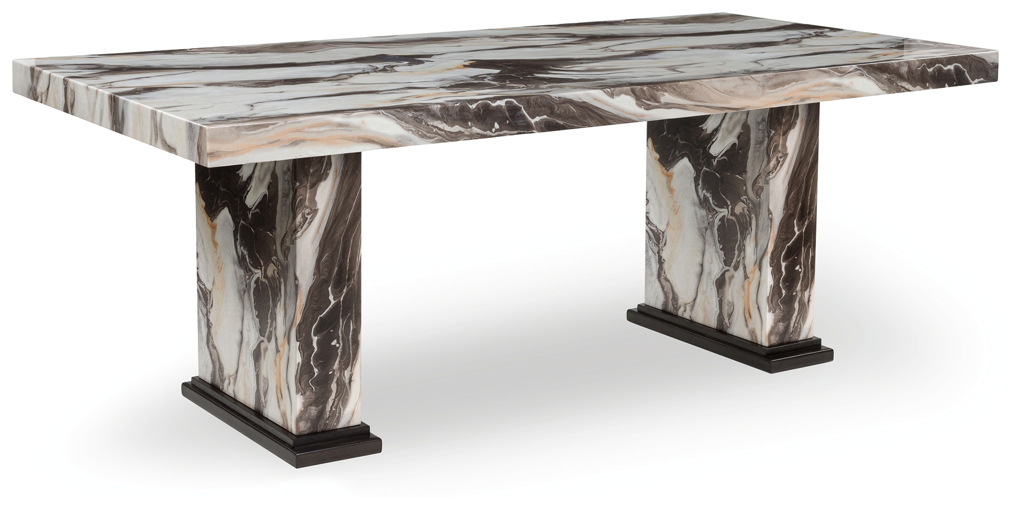 Ashley Furniture Zendalia Dark Brown Beige Dining Table