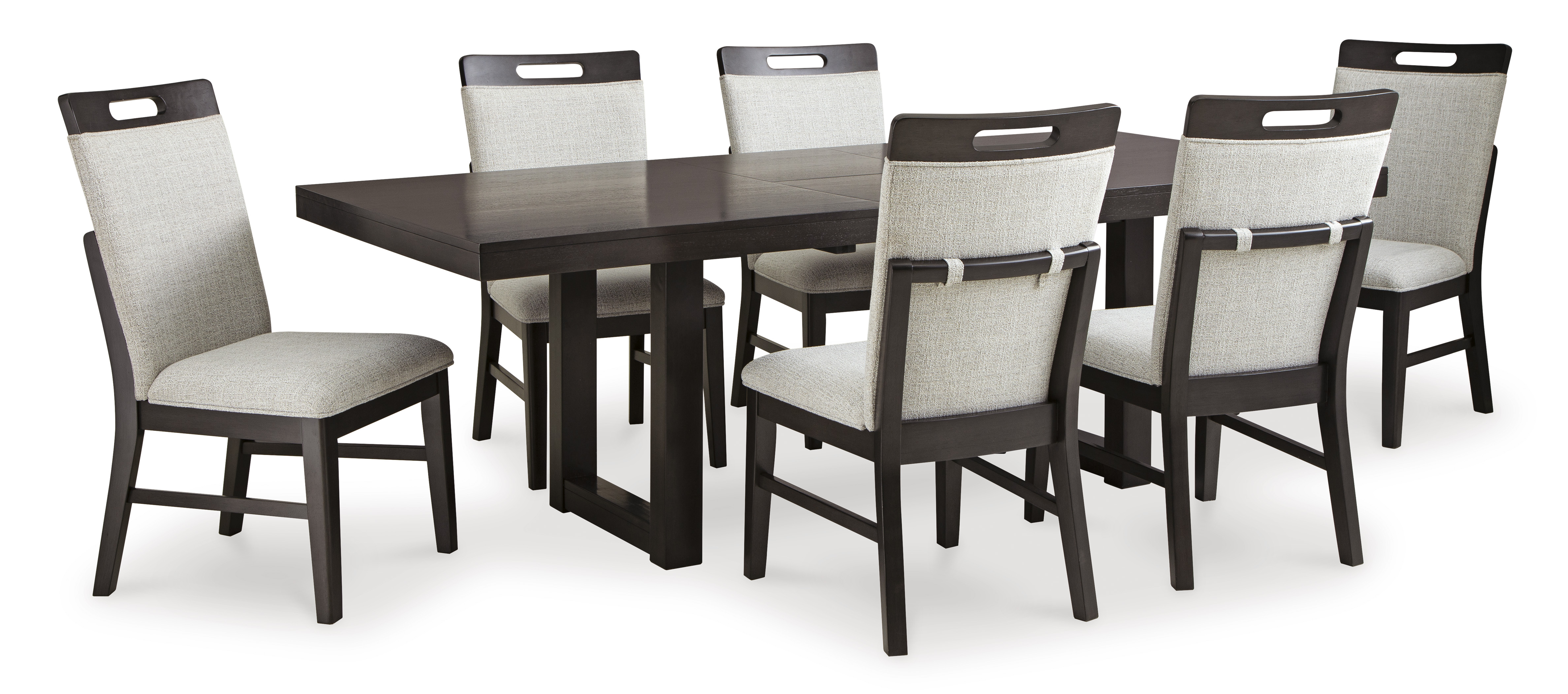 Ashley Furniture Neymorton Light Gray Brown 7pc Dining Room Set