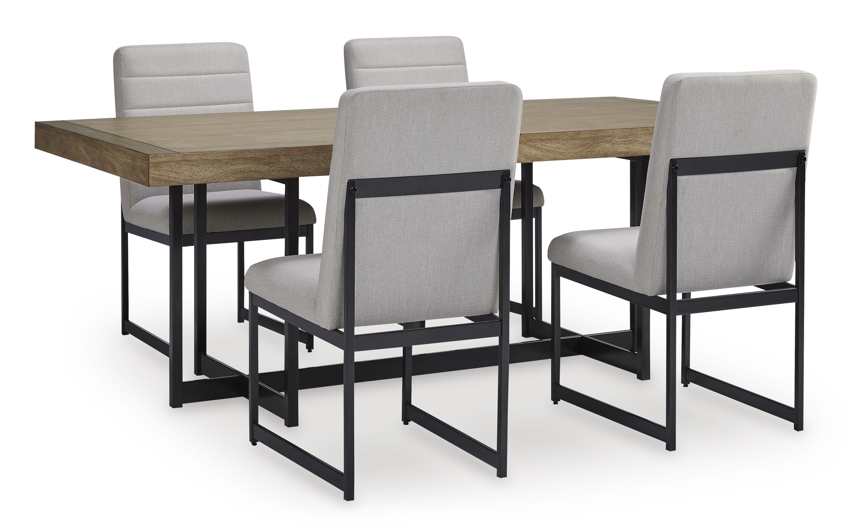 Ashley Furniture Tomtyn Light Beige Brown 5pc Dining Room Set