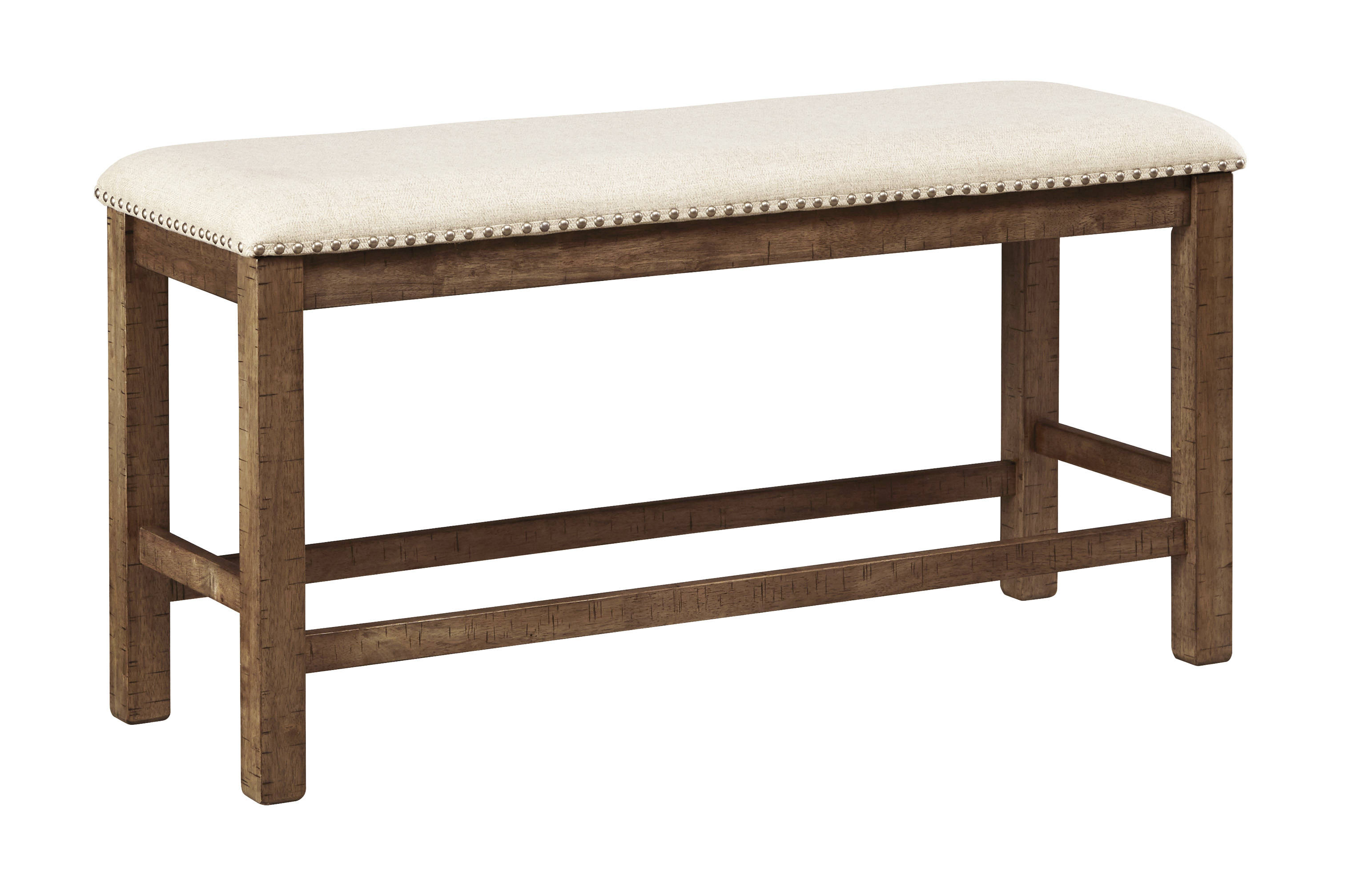 Ashley Furniture Moriville Beige Double Upholstered Bench