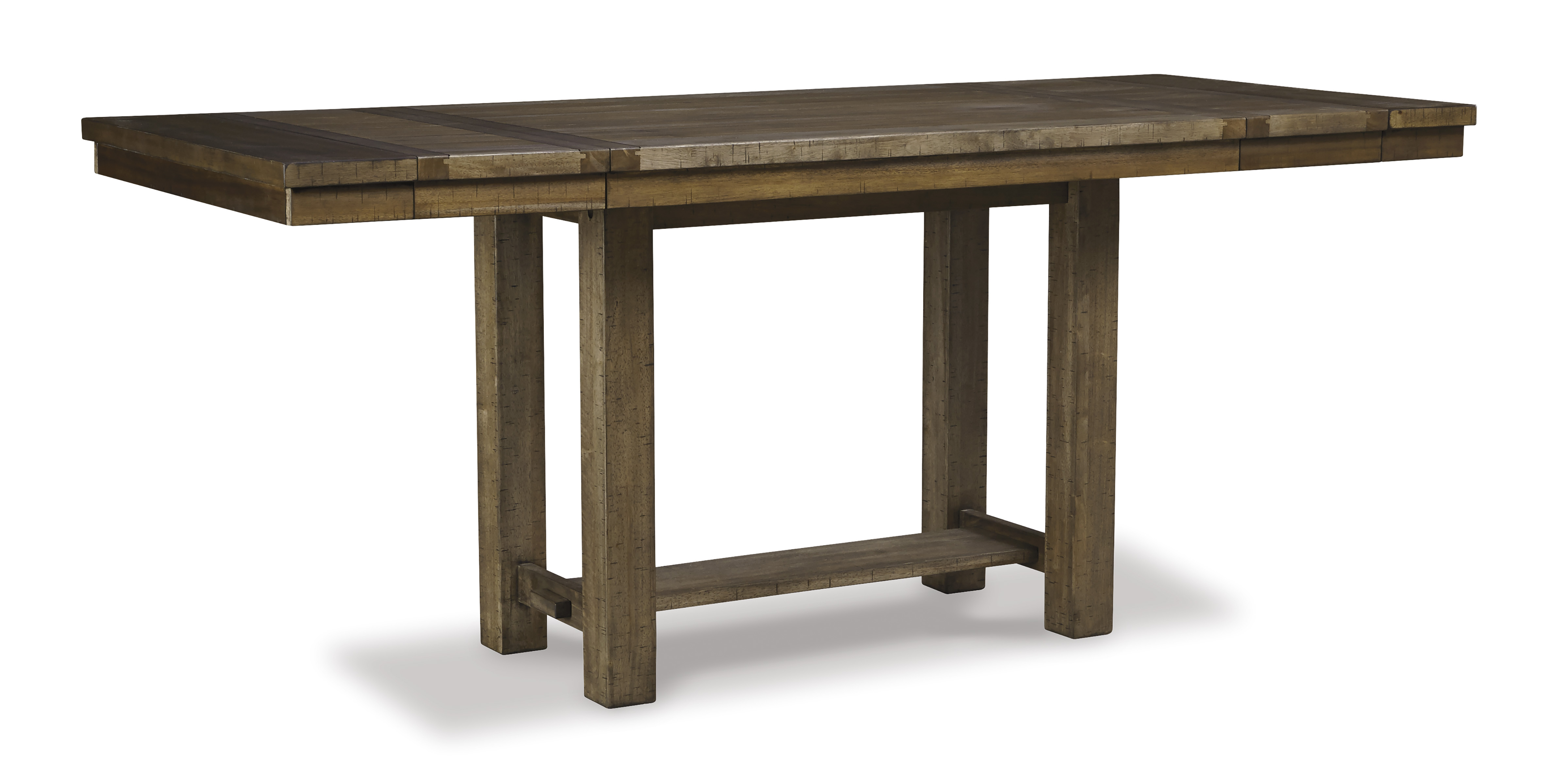 Ashley Furniture Moriville Grayish Brown Rectangle Counter Extension Table