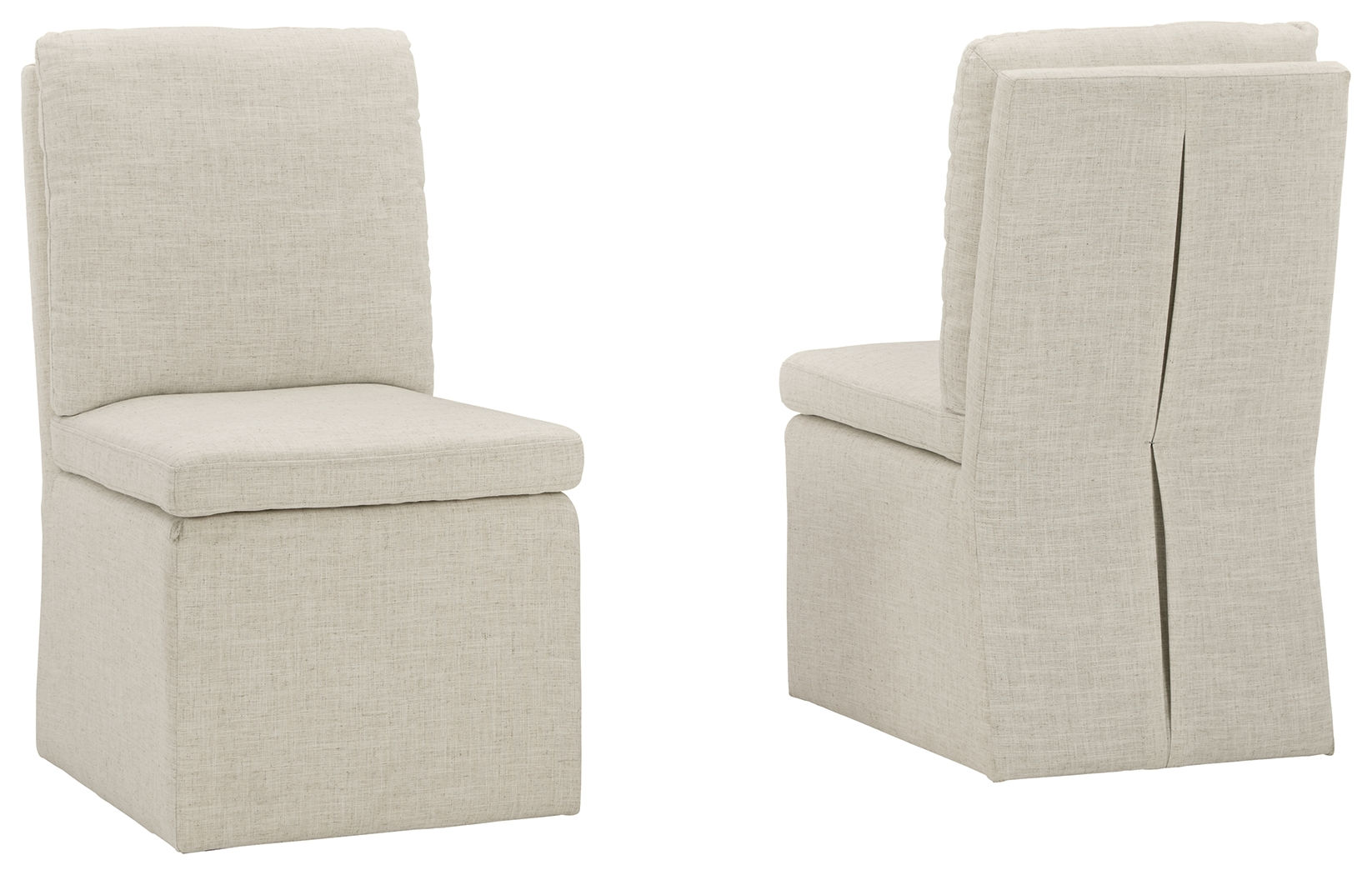 2 Ashley Furniture Krystanza Oatmeal Dining Side Chairs