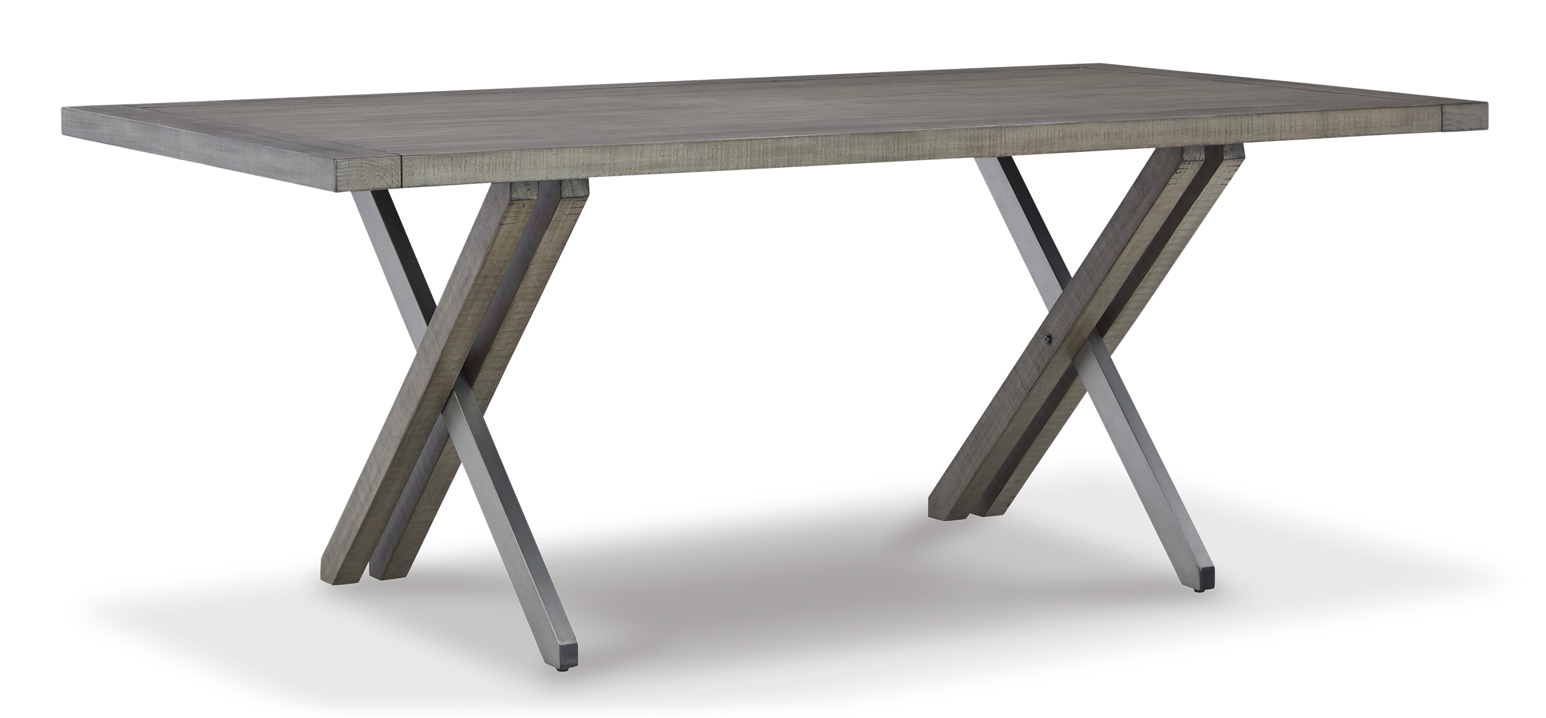Ashley Furniture Krystanza Weathered Gray Rectangular Dining Table