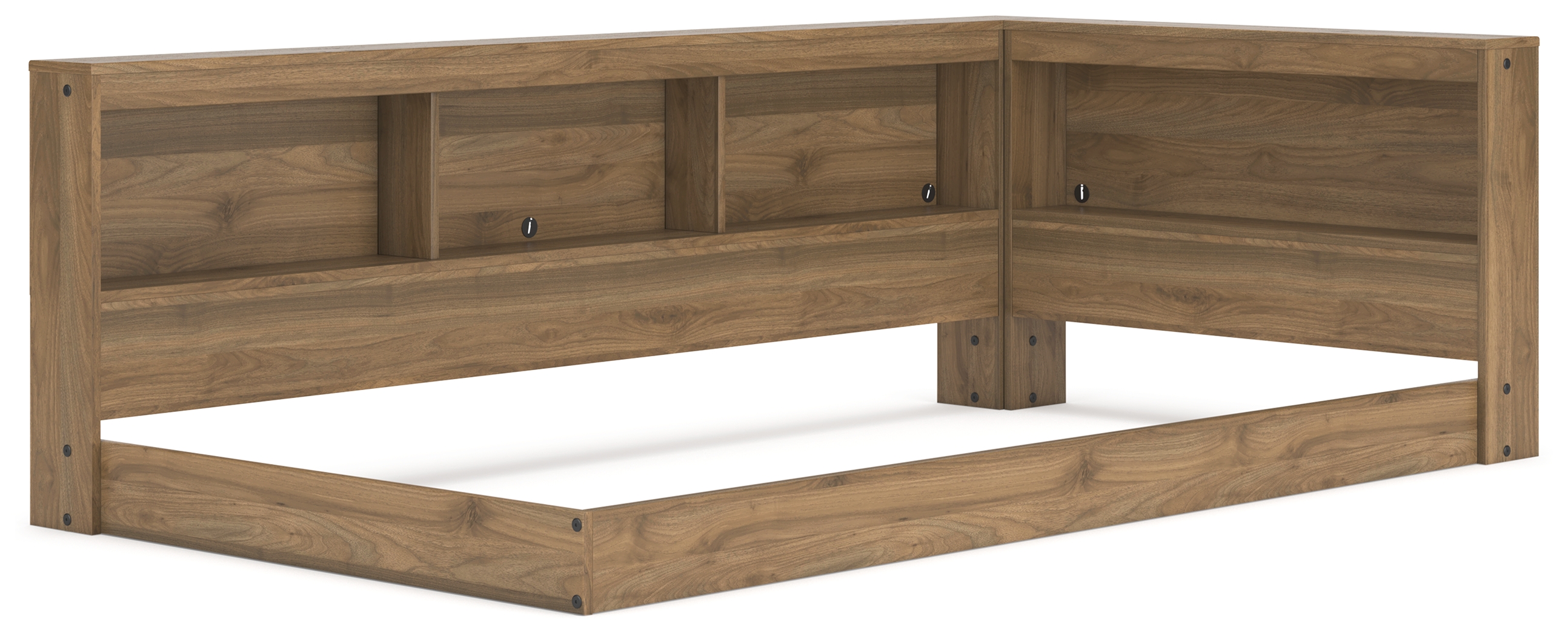 Ashley Furniture Deanlow Honey Twin Bookcase Storage Bed