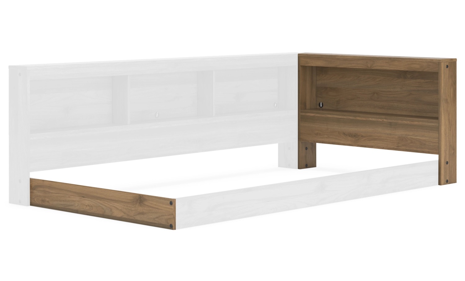 T Bookcase Storage w/End Panel