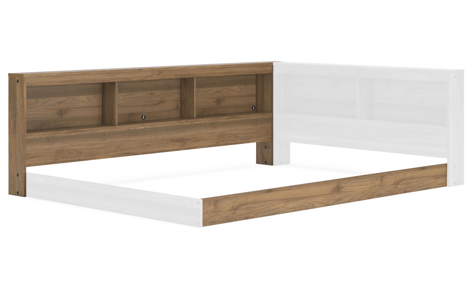 Bookcase Storage w/Side Rail