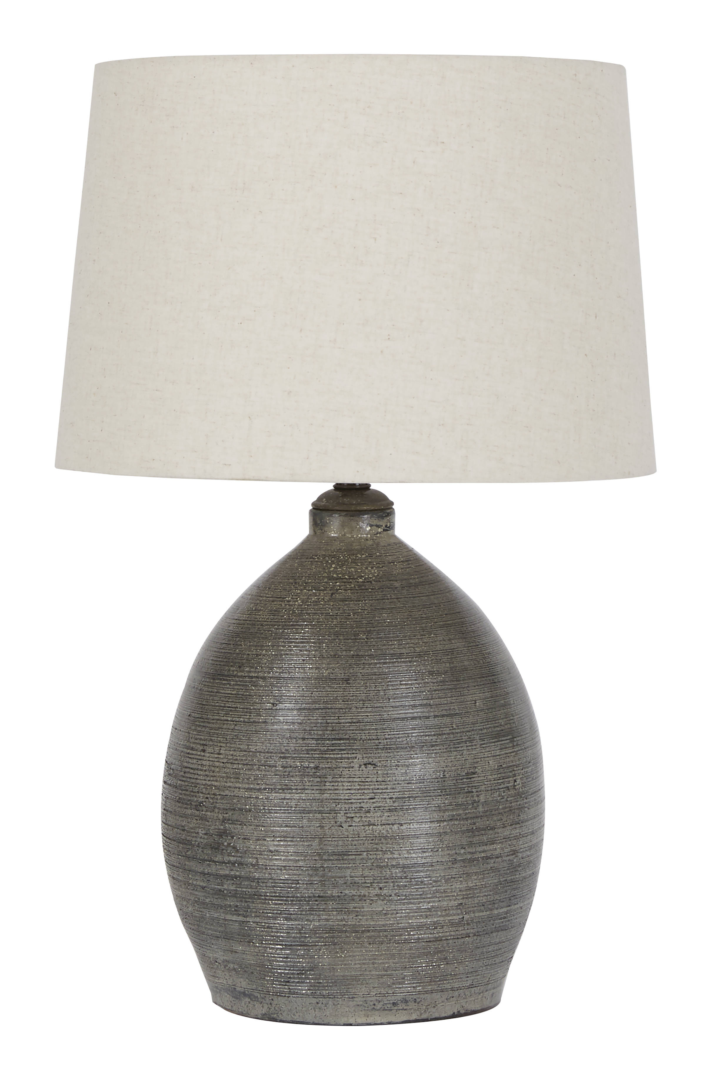 Ashley Furniture Joyelle Gray Terracotta Table Lamp
