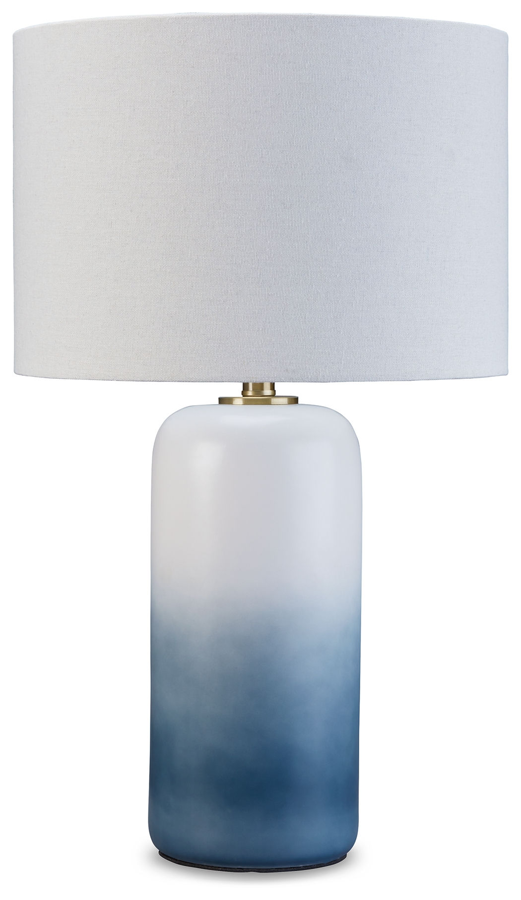 Ashley Furniture Lemrich White Teal Ceramic Table Lamp