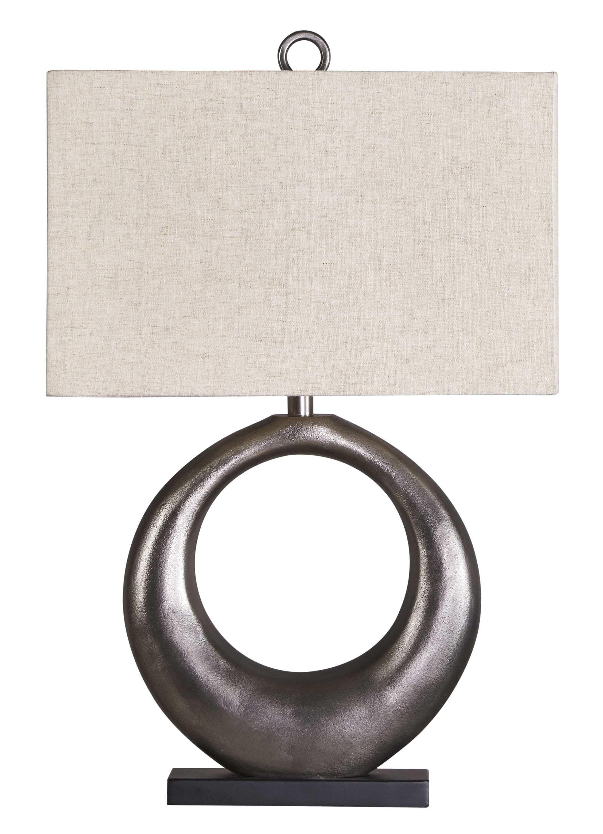 Ashley Furniture Saria Antique Silver Metal Table Lamp