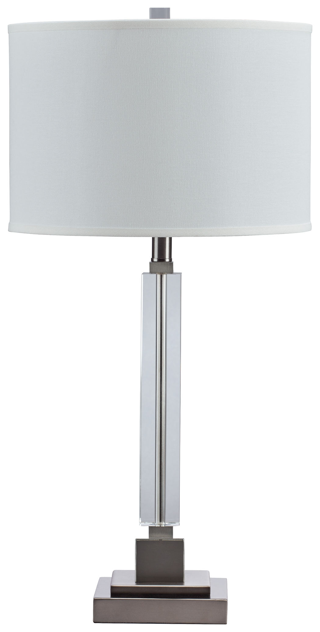Ashley Furniture Deccalen Clear Silver Crystal Table Lamp