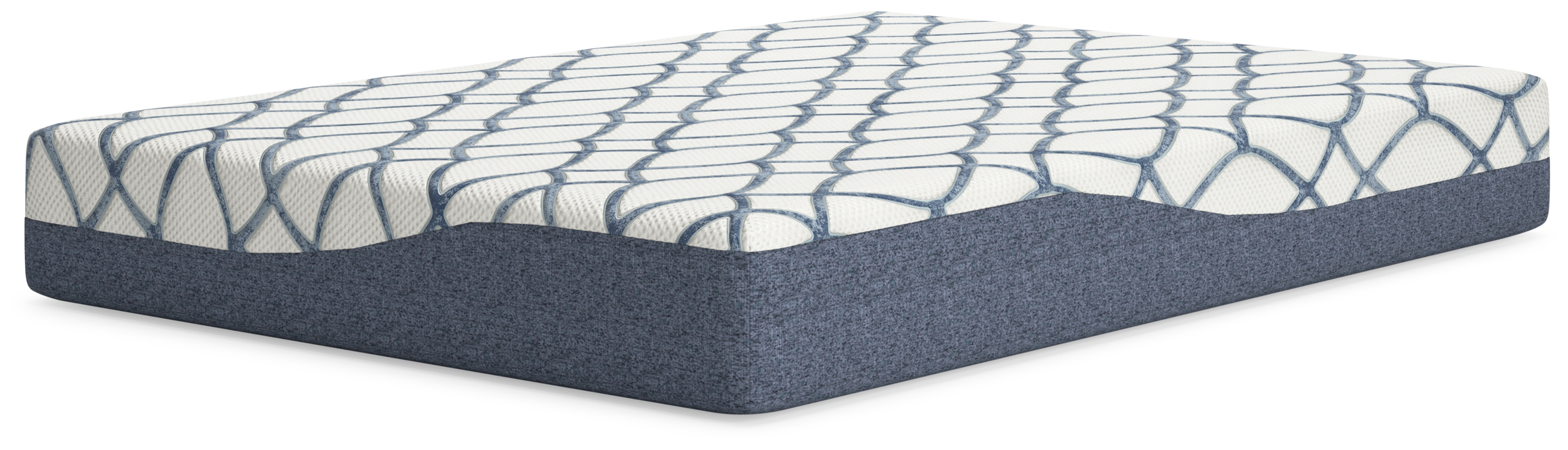 Ashley Furniture 10 Inch Chime Elite 2.0 White Blue Full Mattress