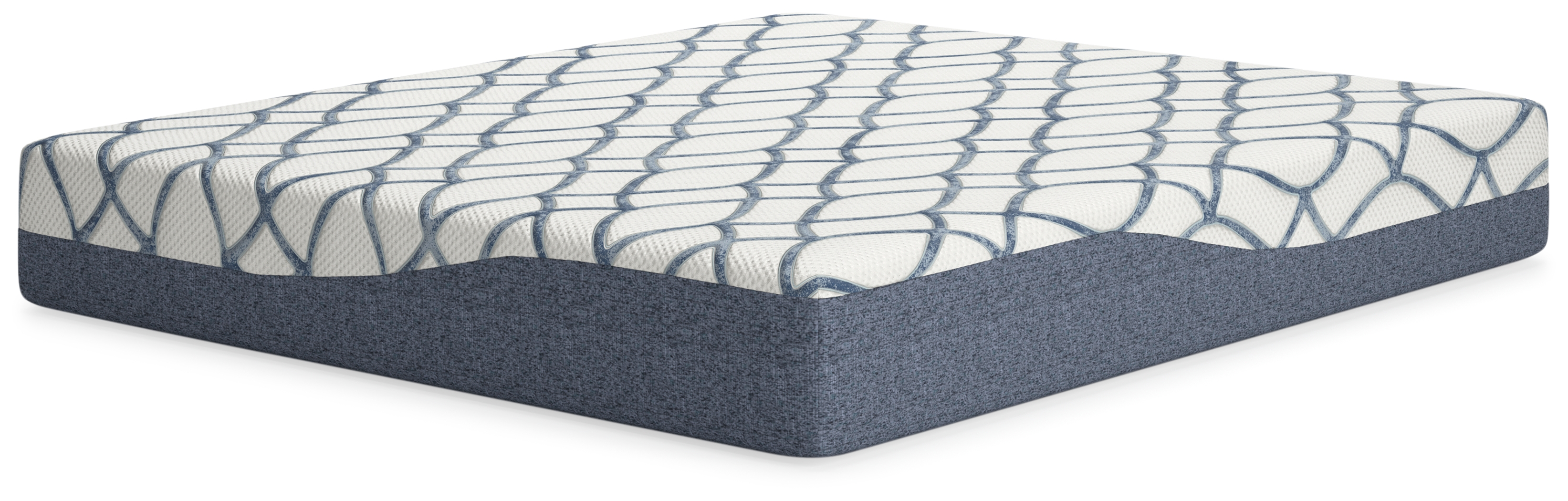 Ashley Furniture 12 Inch Chime Elite 2.0 White Blue Cal King Mattress