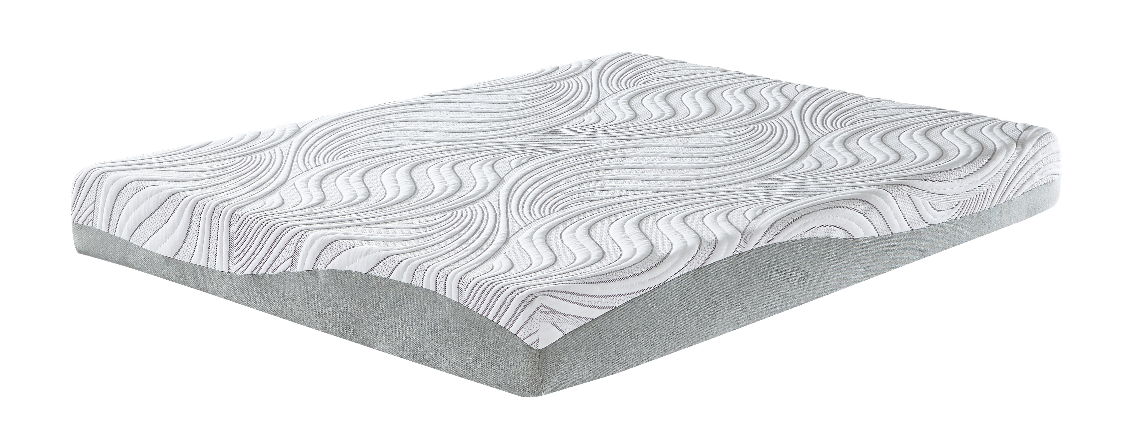 Ashley Furniture 8 Inch Memory Foam White Fabric Cal King Mattress