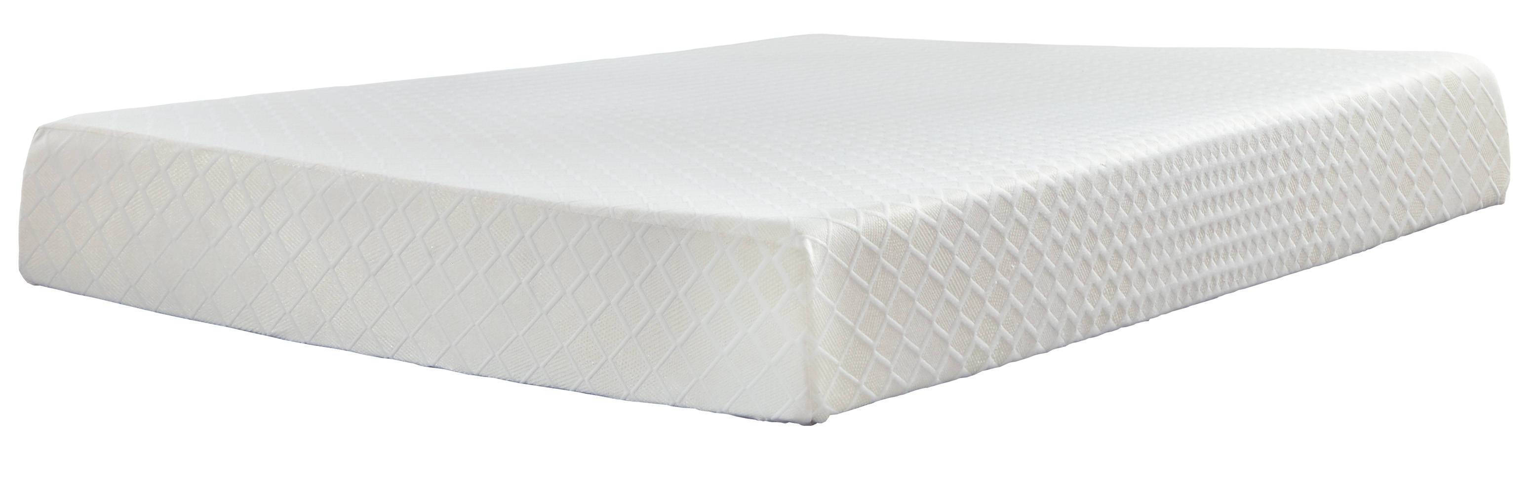 Ashley Furniture White 10 Inch Chime Memory Foam Cal King Mattress