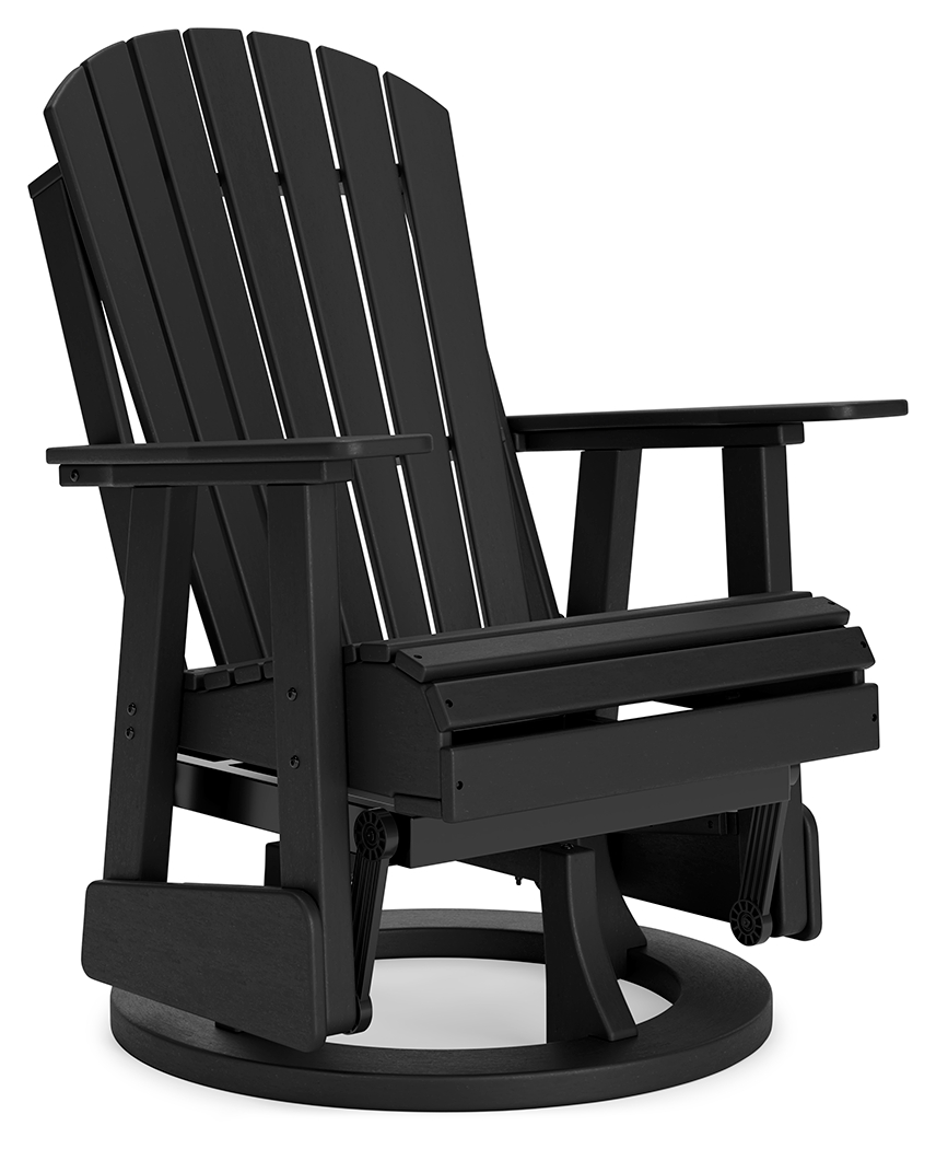 Ashley Furniture Hyland Wave Black Swivel Glider Chair
