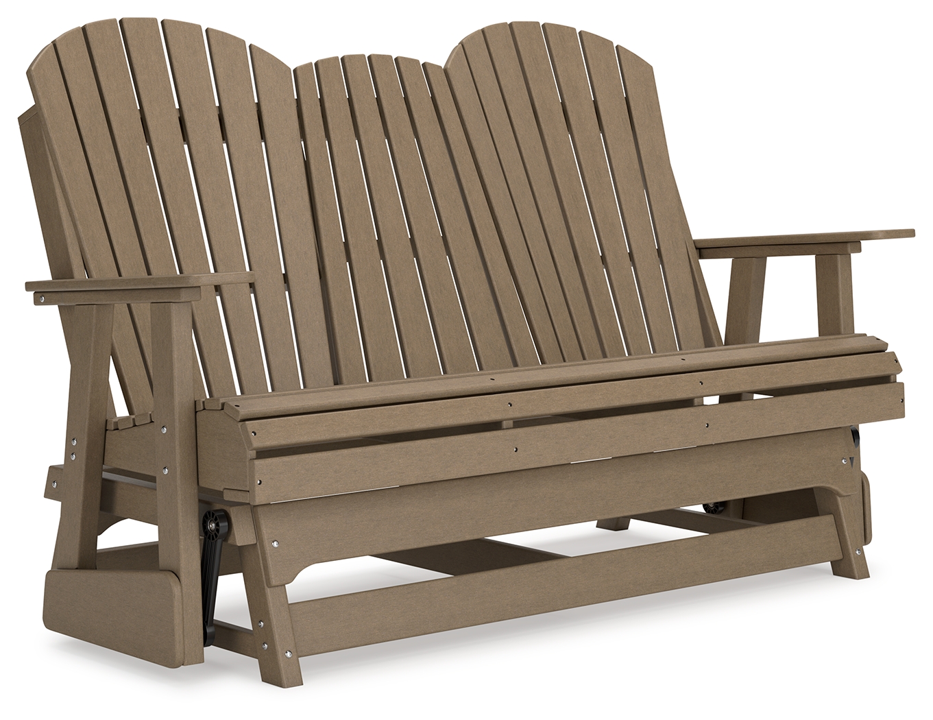 Ashley Furniture Hyland Wave Driftwood Glider Loveseat