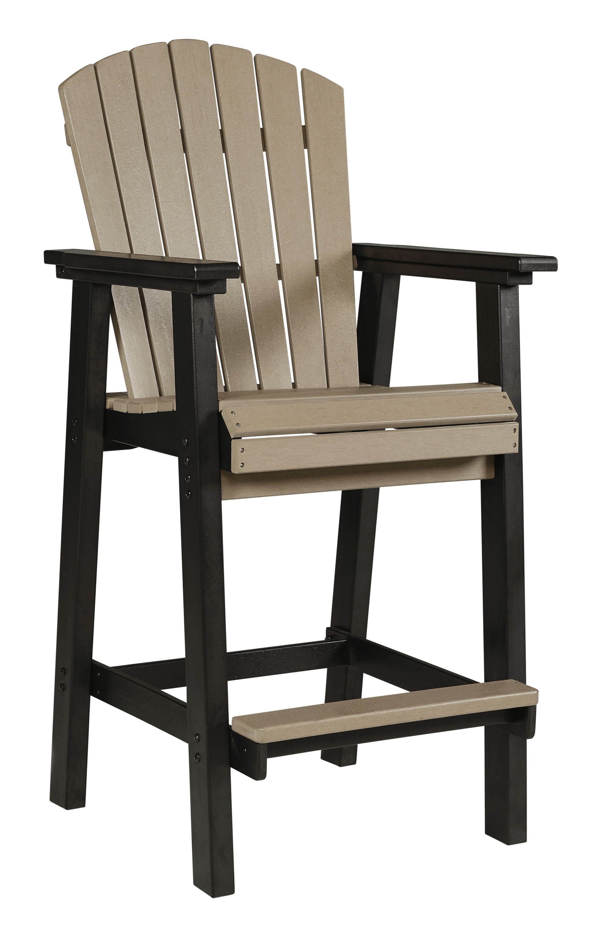 2 Ashley Furniture Fairen Trail Driftwood Outdoor Tall Barstools