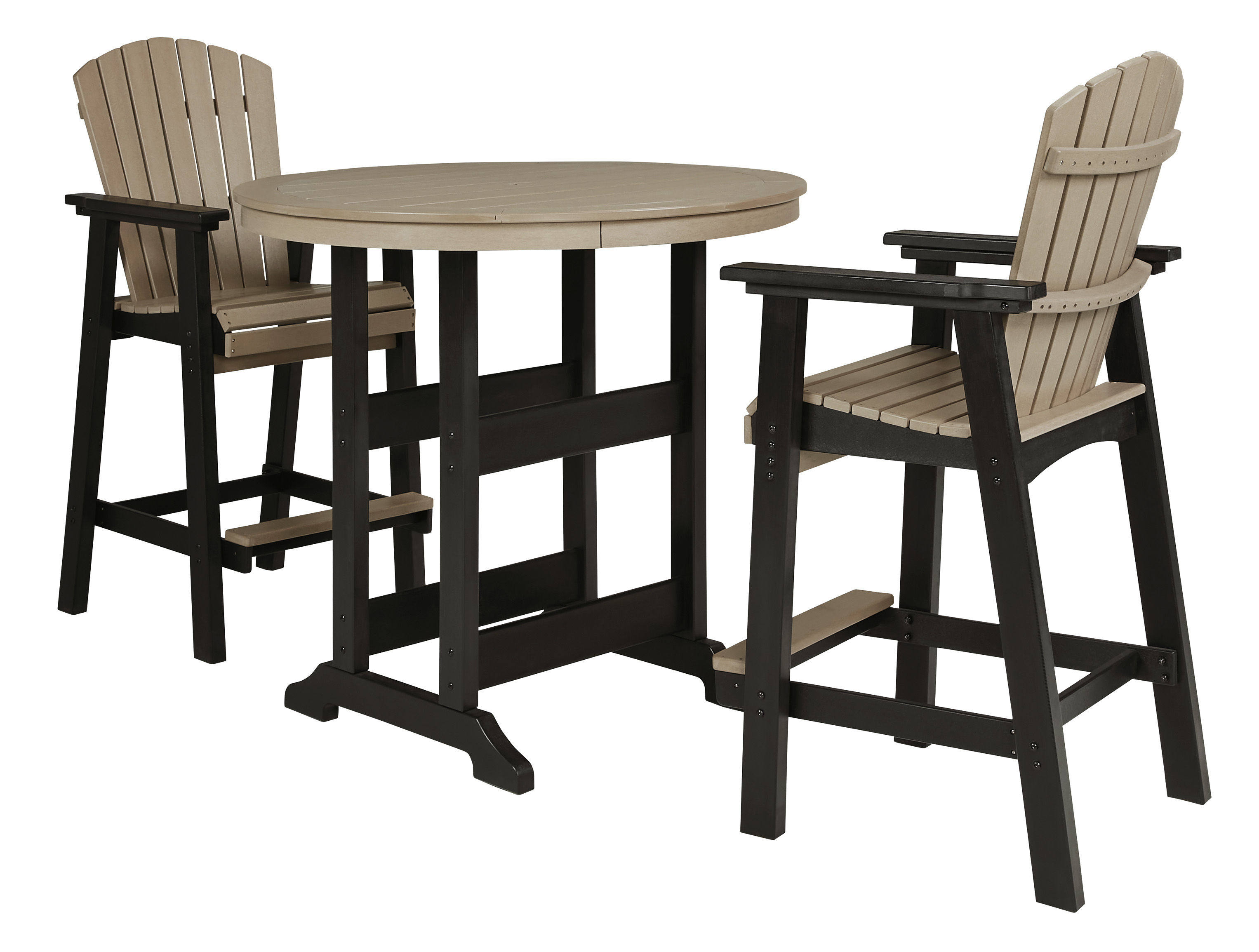 Ashley Furniture Fairen Trail Driftwood 2pc Outdoor Bar Set