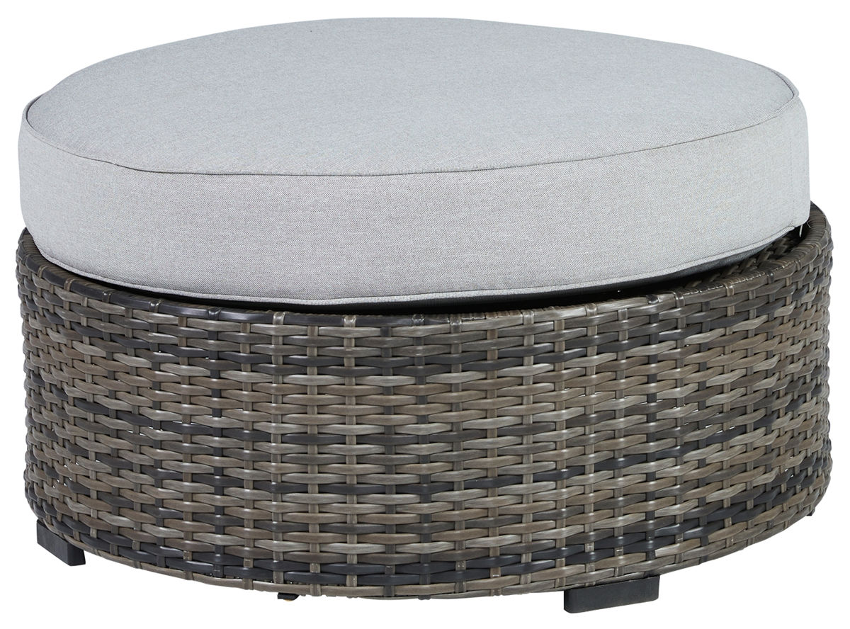 Ashley Furniture Harbor Court Gray Ottoman With Cushion