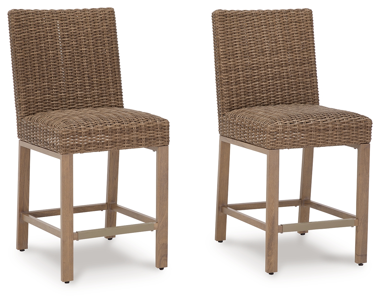 2 Ashley Furniture Walton Bridge Driftwood Barstools