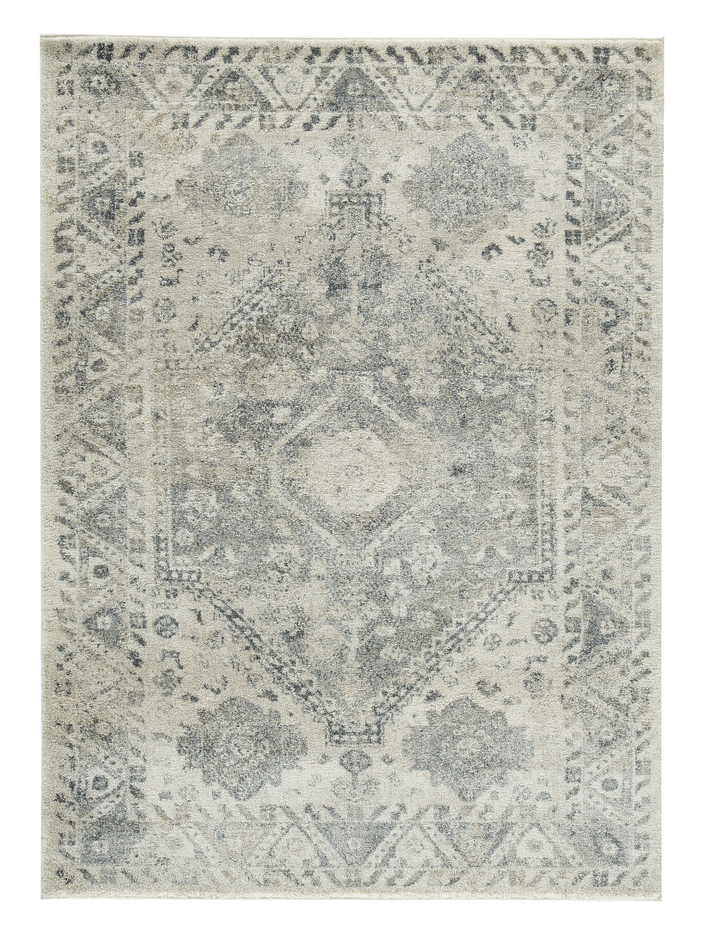 Ashley Furniture Precia Gray Cream Medium Rug
