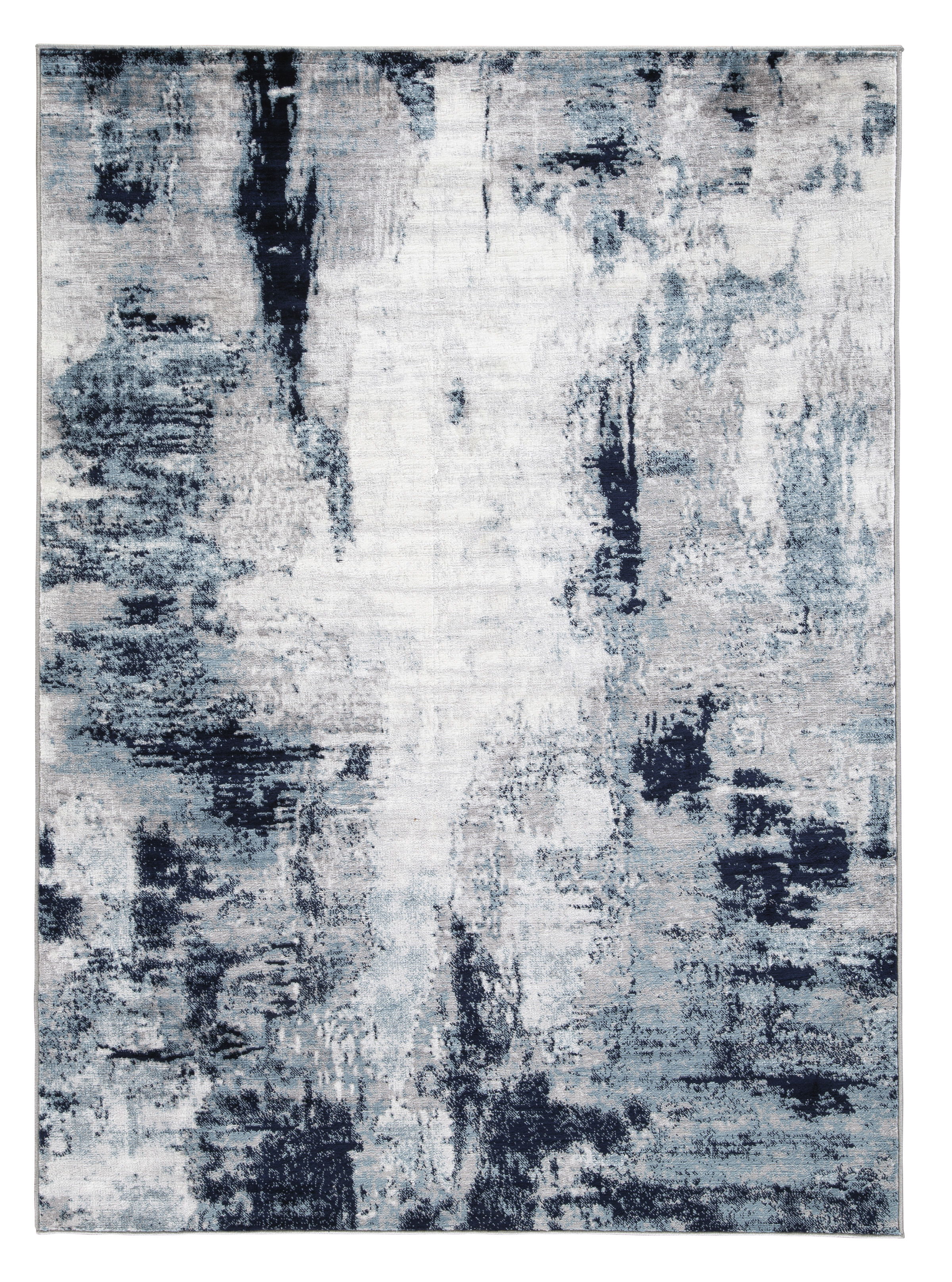 Ashley Furniture Leonelle Cream Blue Gray Medium Rug